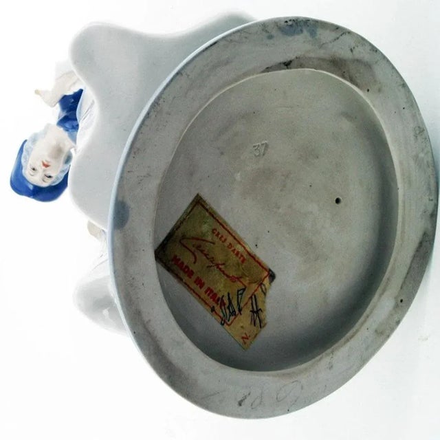 Ceramic Italian Porcelain Tall Dama from Cacciapuoti, 1930s For Sale - Image 7 of 8