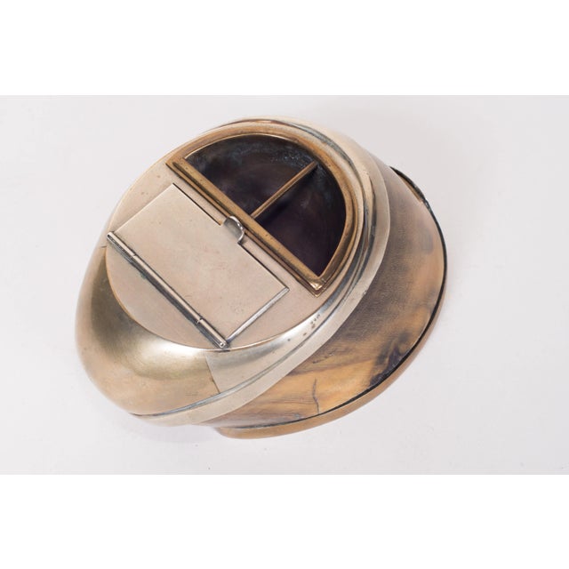 Art Nouveau 19th Century Hoof Box With Metal Fittings For Sale - Image 3 of 8