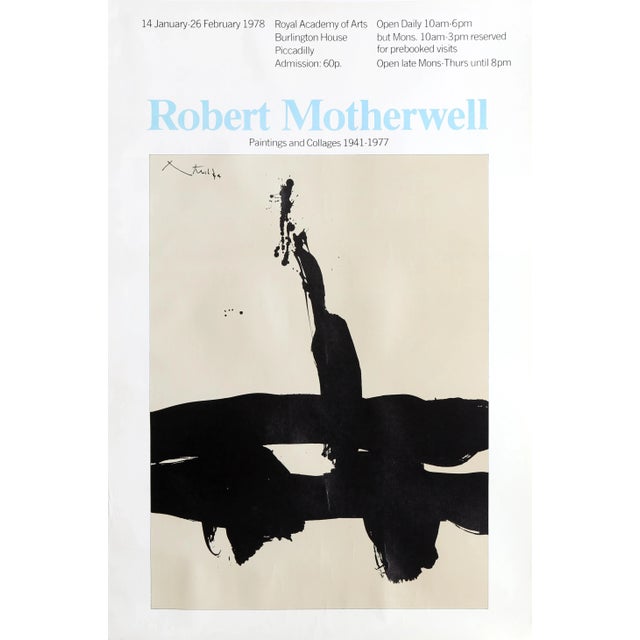 Robert Motherwell Royal Academy of Arts Poster Edition: Size: 30 x 20 in. (76.2 x 50.8 cm)