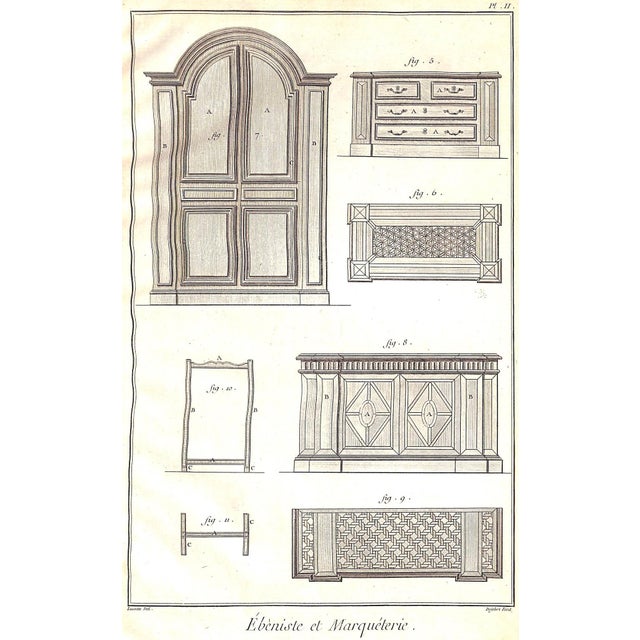 "Recueil De Planches Sur Les Sciences Ebenisterie Marqueterie" 1765 Briasson, David For Sale - Image 9 of 12