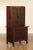 High Quality American Made Oak 2-Piece Cabinet, Having 2-Door Glass Display Bookcase Above 2-Door Cabinet Base with Inset...