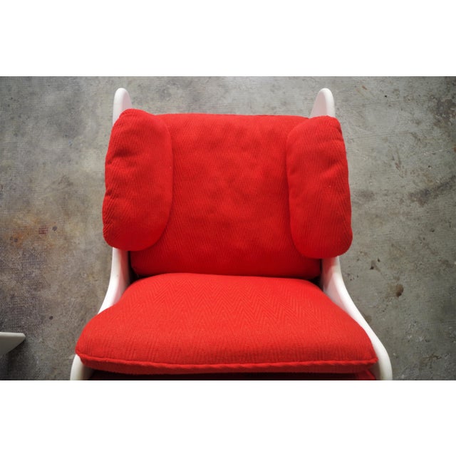 Red Set of Red Armchairs, 1970 For Sale - Image 8 of 18