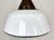 Industrial White Enamel and Cast Iron Pendant Light, 1960s For Sale - Image 4 of 17