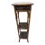 Vintage Faux Bamboo Chinoiserie Pedestal Accent Table For Sale