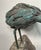 Metal Vintage 50s 60s Ibis Sculpture Copper Natural Verdigris on Stone Base For Sale - Image 7 of 12