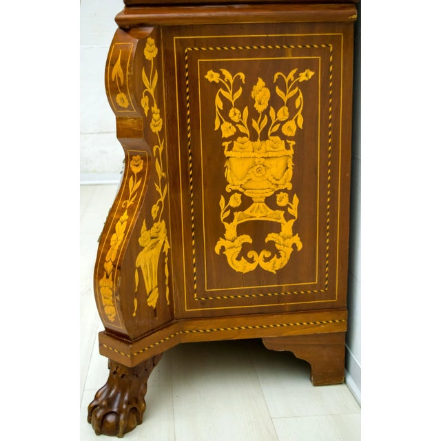 Wood Mahogany, Fir, and Walnut Secretaire, 1950s For Sale - Image 7 of 18