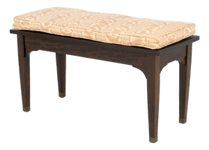 Mid-Century Modern Tonkbench Wood Piano Bench, Circa 1940