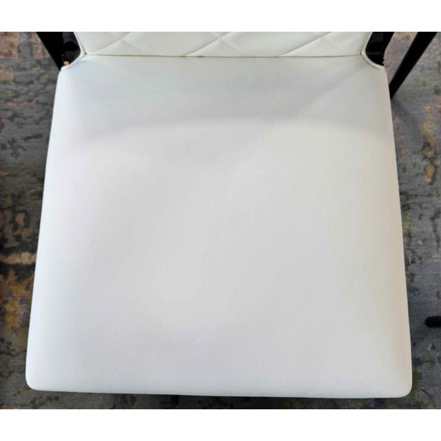 Wood Costantini Pietro Modern Leather Dining Chairs - Set of 6 For Sale - Image 7 of 18