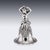 Antique Victorian Silver Desk or Dinner Bell, 1886 For Sale - Image 3 of 17