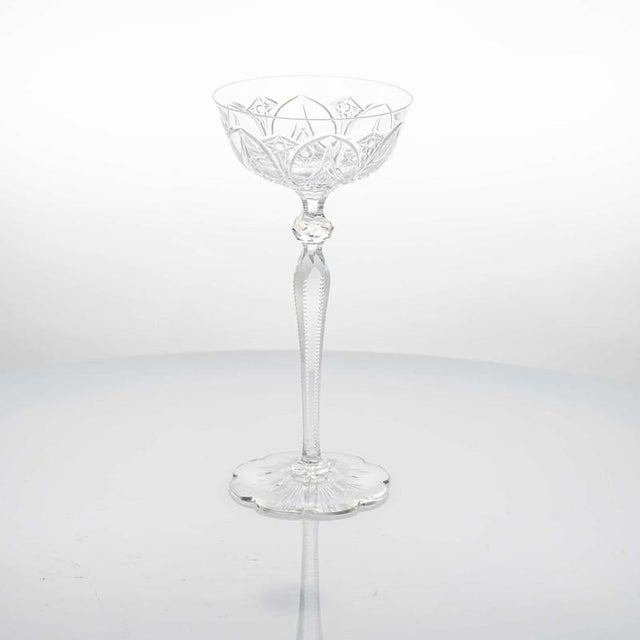Glass Crystal Glasses from Baccarat, France, 1970s, Set of 6 For Sale - Image 7 of 10