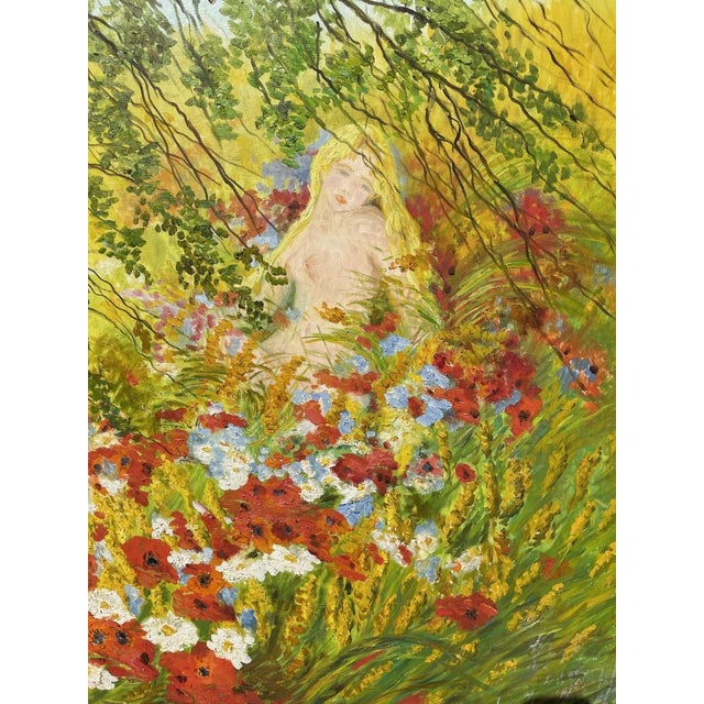 Marie-Madeleine de Rasky, The 4 Seasons, Oil on Canvases, Set of 4 For Sale - Image 6 of 13