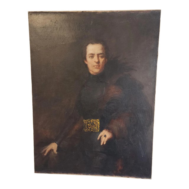 Early 19th. C Portrait of Nobility - Oil on Canvas For Sale