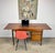 Mid-Century Modern Mid Century Danish Modern Style Teak Drop Leaf Desk Restored For Sale - Image 3 of 12