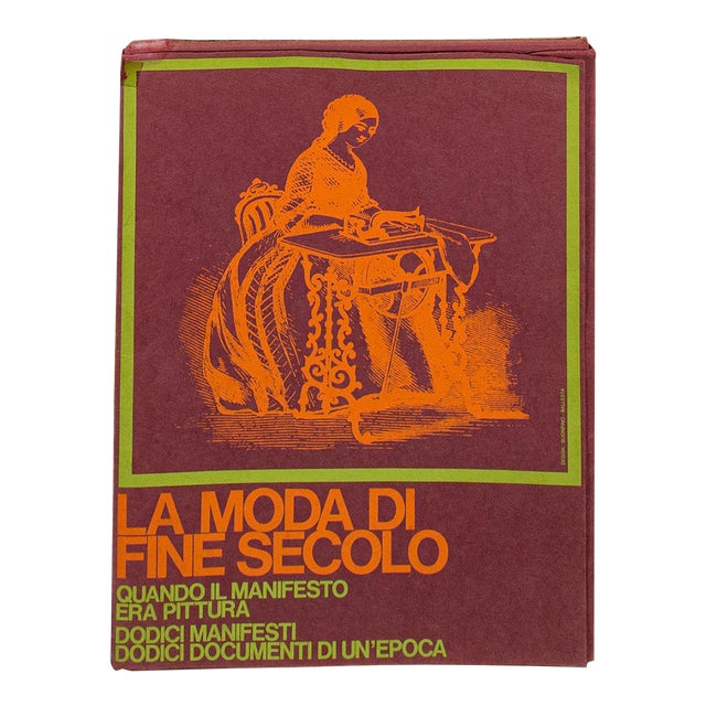 Vintage Folio of 24 Posters, Italian, Prints, Advertising, Art Exhibition Set For Sale