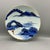 Blue Antique Japanese Arita Hizen Plate with Mountain Landscape, 1890s For Sale - Image 8 of 8