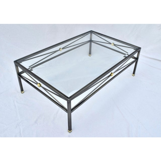 1980s 1980s Milo Baughman Design Institute of America Regency Style Cocktail Table For Sale - Image 5 of 9