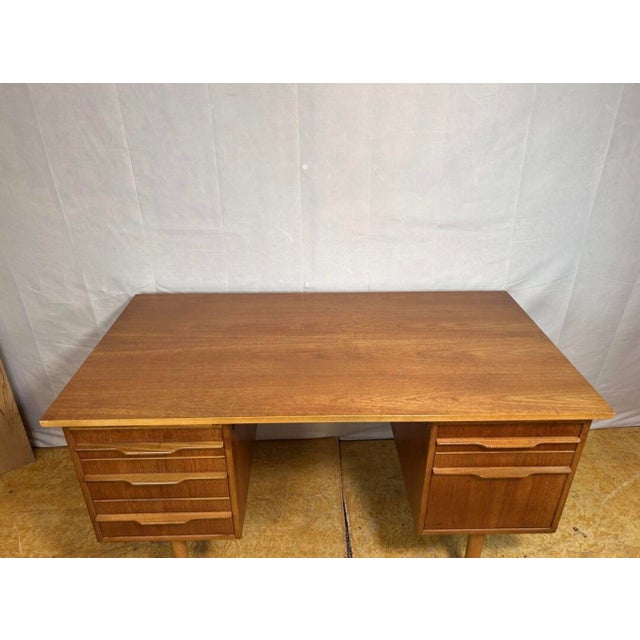 Mid-Century Danish Teak Desk, 1960s For Sale - Image 12 of 14