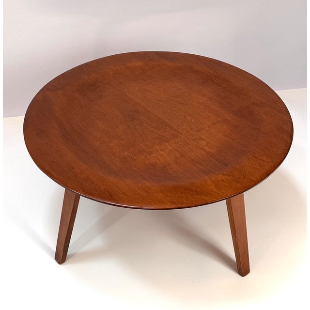 Mid-Century Modern Original 1950s Charles and Ray Eames CTW Molded Plywood Coffee Table For Sale - Image 3 of 18