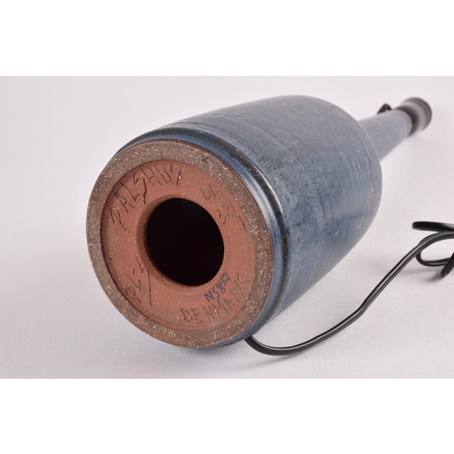 Mid-Century Modern Danish Ceramic Table Lamp from Palshus, 1960s For Sale - Image 11 of 15