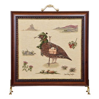 Henry Grouse Tapestry Firescreen For Sale