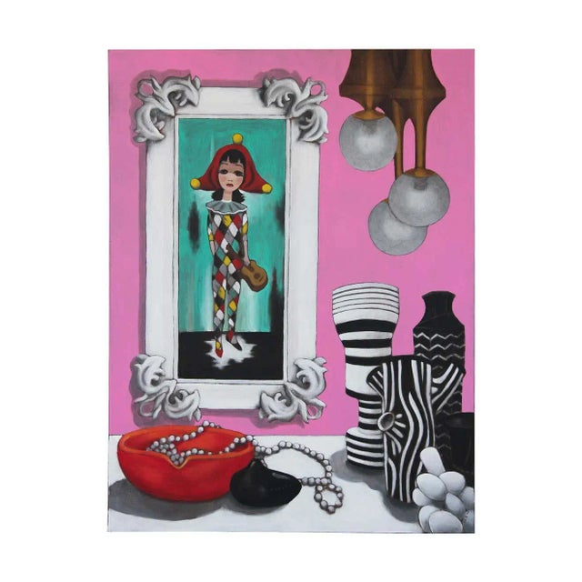 “Big Eyes Still Life” Contemporary Still Life Acrylic Painting by Scott Woodard For Sale - Image 9 of 12