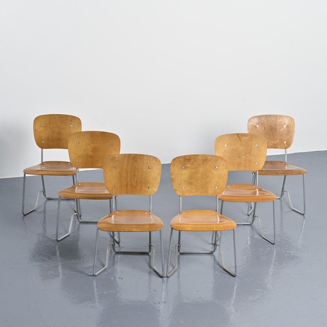 Chairs by Armin Wirth for Aluflex, 1960s, Set of 6 For Sale - Image 12 of 12