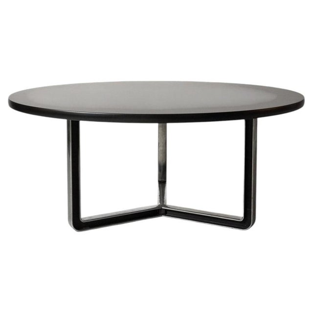 Black Round Tecno Table, 1970 For Sale - Image 9 of 9