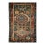 Antique Caucasian Kazak Rug, Hand-Knotted Wool, Geometric Pattern, Blue & Red, 3' x 5' For Sale