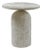 White Fossilized Stone Side Table, Large - Acadia by Oggetti For Sale