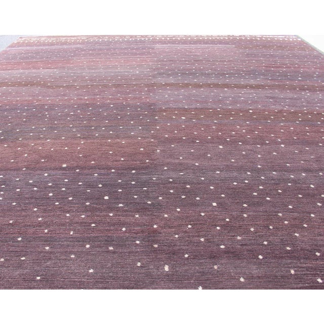 Purple Tibetan Silk and Wool Modern Rug by Keivan Woven Arts, 8'10" X 12'1" For Sale - Image 8 of 13