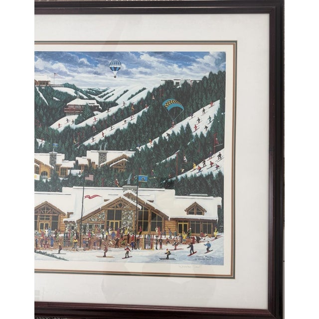 Contemporary Framed, Hand-Signed Lithograph by Jane Wooster Scott Titled "Mountain Majesty” For Sale - Image 3 of 13