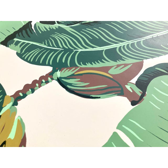 Mid-Century Modern Vintage Martinique Banana Leaf Wallpaper by Cw Stockwell For Sale - Image 3 of 11