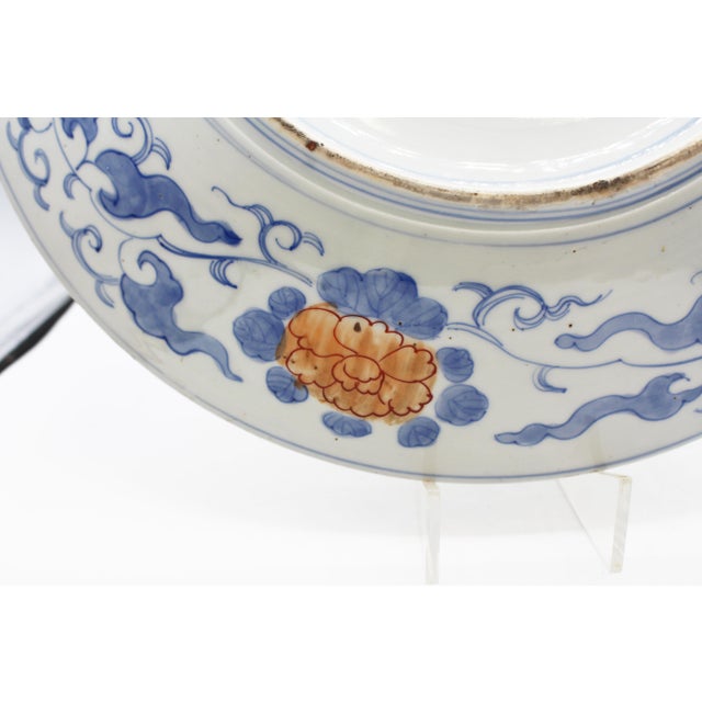Mid 19th Century Imari Charger Featuring the Three Friends of Winter For Sale - Image 5 of 7