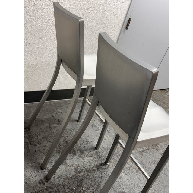 Philippe Starck for Emeco Hudson Barstools, Pair For Sale - Image 10 of 12