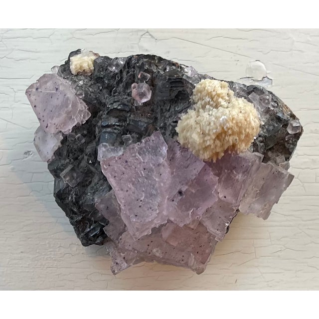 Early 20th Century Old Fluorite Mineral Rock Specimen For Sale - Image 5 of 15