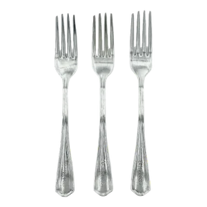 Vintage Set of 3 El Morocco Nyc Nightclub Forks Silverplate Dinner Flatware