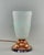Charles Ranc A nice 1930s French art deco lamp by Charles Ranc. A copper plated pressed brass base holds an opalescent...