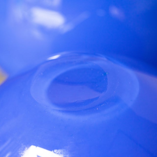 Blue Swedish Vases by Martti Rytkonen for Kosta Boda, 1980s, Set of 2 For Sale - Image 8 of 10