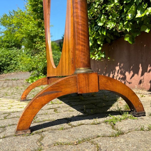 Empire Standing Mirror in Walnut For Sale - Image 6 of 12