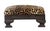 Late 19th Century Empire Mahogany Footstool With Clarence House Leopard Velvet For Sale - Image 4 of 6
