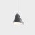 Daniel Becker 'Emily III' pendant lamp in anthracite for Moss Objects. Designed by Berlin luminary Daniel Becker and...