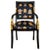 Mid Century Modern Black Armchair With Swan Decoration For Sale - Image 9 of 9