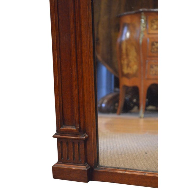 Large Victorian Oak Wall Mirror For Sale - Image 3 of 14