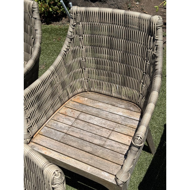 2010s Terra Furniture Madera Outdoor Dining Chairs, Set of Four For Sale - Image 5 of 12