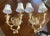 Pair of Contemporary Crystal and Wrought Iron Hand Painted Sconces With Shades For Sale - Image 11 of 11