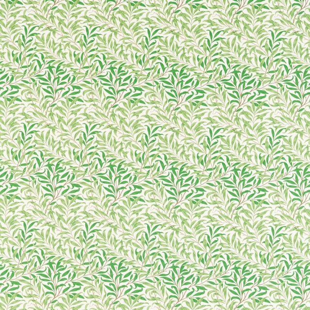 Morris & Co Willow Bough Fabric in Leaf Greeen - a Sample For Sale