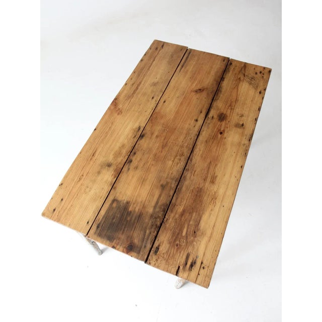 Antique Primitive Side Table For Sale - Image 10 of 13