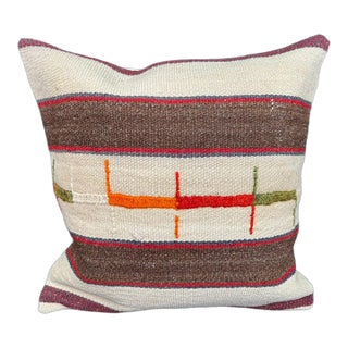 Turkish Hemp Pillow Cushion Natural Beige Brown Cushion Cover 20x20 For Sale