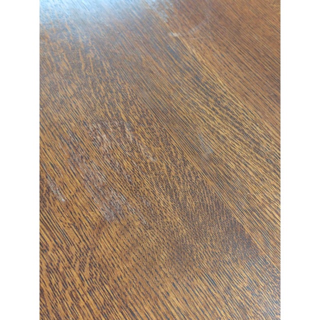 Stickley Arts and Crafts Oak Library Table For Sale In Atlanta - Image 6 of 12