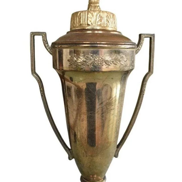 2nd Place Texas State Brass Trophy Cup 1957 For Sale - Image 4 of 7